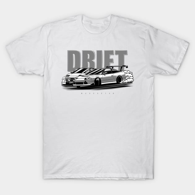 Drift kings - 180SX & 240SX T-Shirt by Markaryan